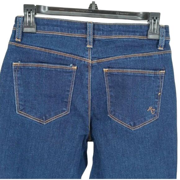 Modcloth NEW All Around Effortless Flare Leg Jeans MC Logo Embroidered Sz Small - Picture 5 of 11